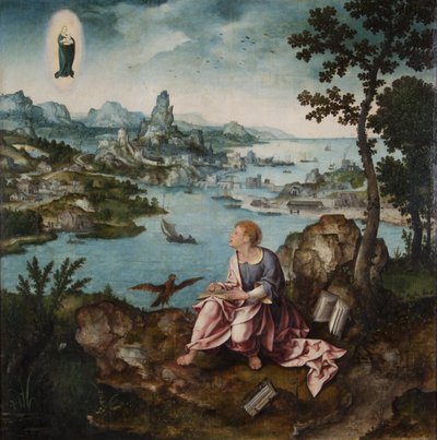 St. John the Evangelist on Patmos by Lucas van Gassel